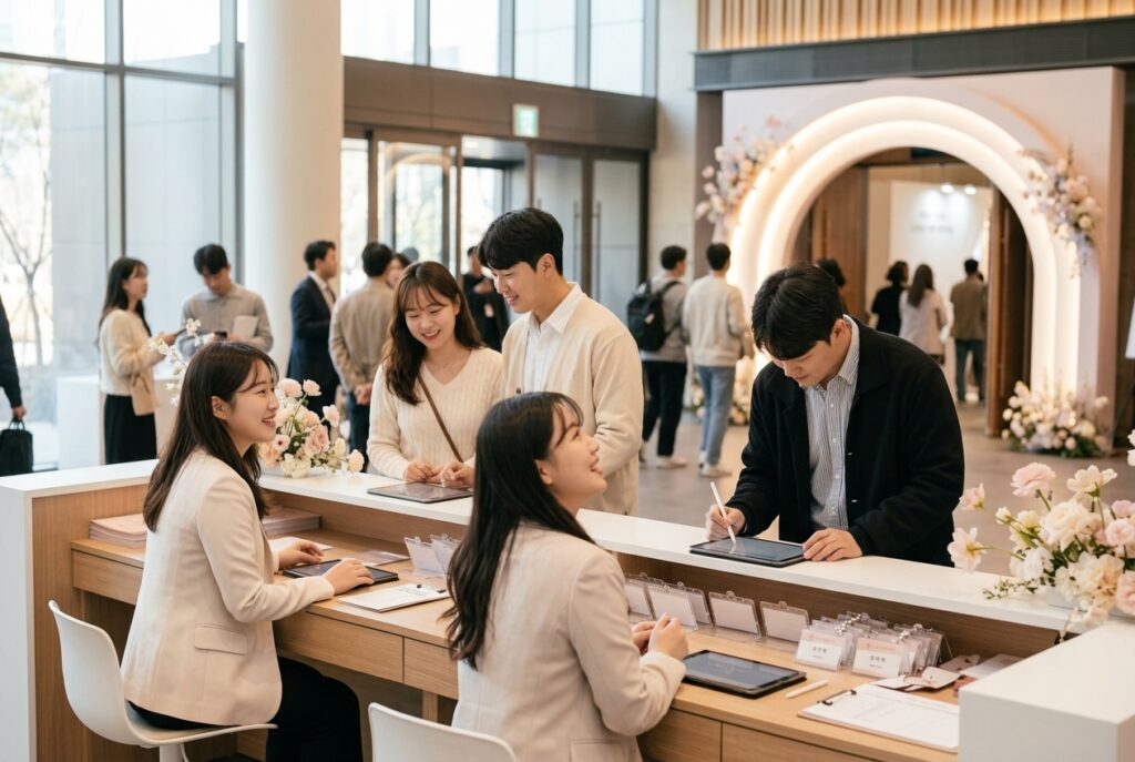 박람회-사전등록-데스크