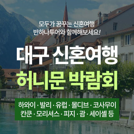 대구 반하나 허니문박람회 (09.19~20) - 대구 웨딩박람회